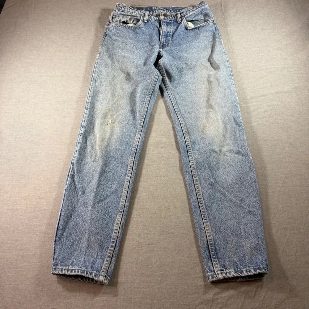 Levi's 550 Relaxed Fit Jeans Mens 29x30 Light Wash Fair Vintage 90s Tapered